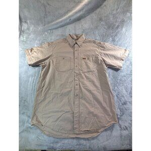 Cathartt shirt men's Large tan button down shirt with pocket